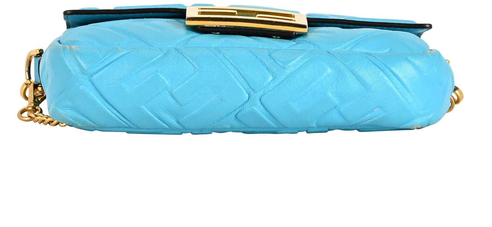 Mini Baguette, &pound;1,100, Handbags, Blue, Leather, Top view